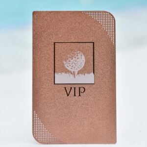 Rose Gold Metal Cards