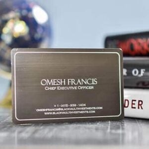Gunmetal Black Cards