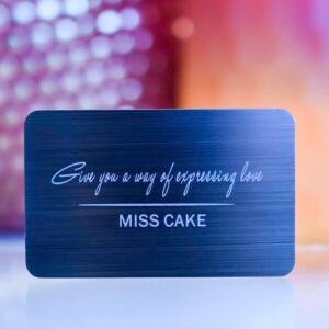 Gunmetal Black Card